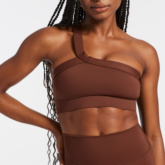 Ivl collective Other - NWT IVL collective One Shoulder sports Bra downtown brown athleisure lifting gym